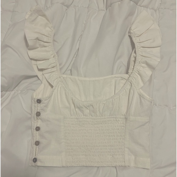 Discontinued Free People Ruffle Sleeve Tank - Picture 2 of 3